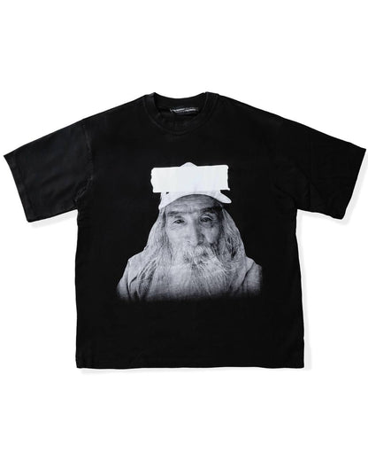 FUJI FACE TEE - TAPE BLACK